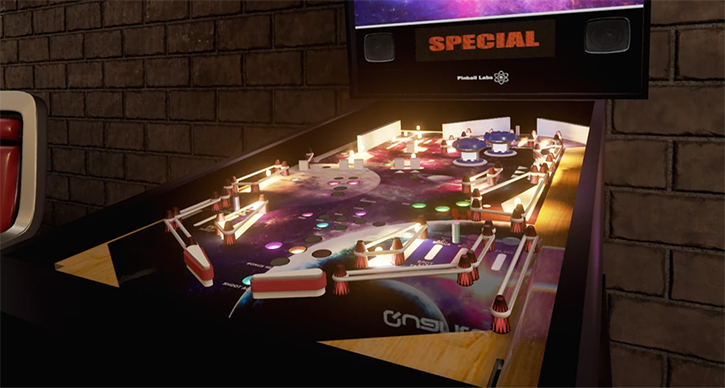 Pinball dalam Bentuk Virtual Reality