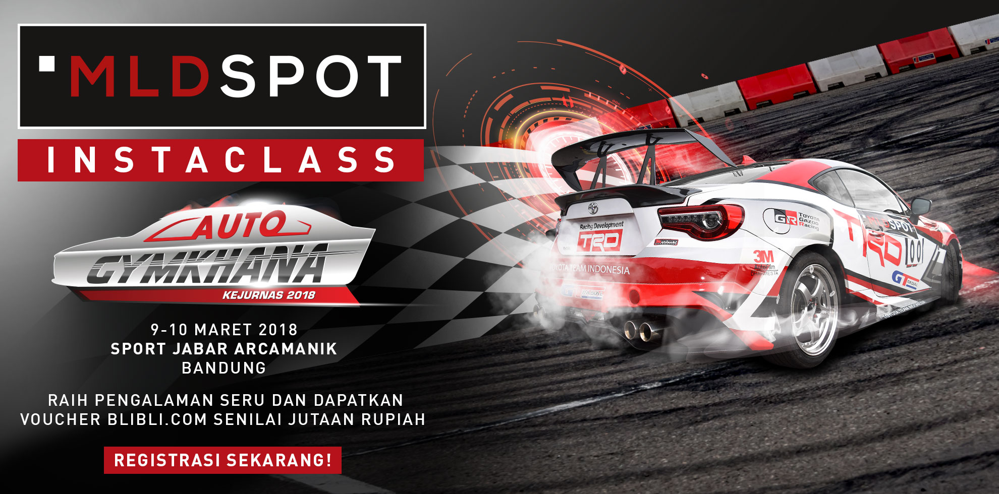 Rasakan Menjadi Pembalap Gymkhana Dan Menangkan Voucher Jutaan Rupiah!