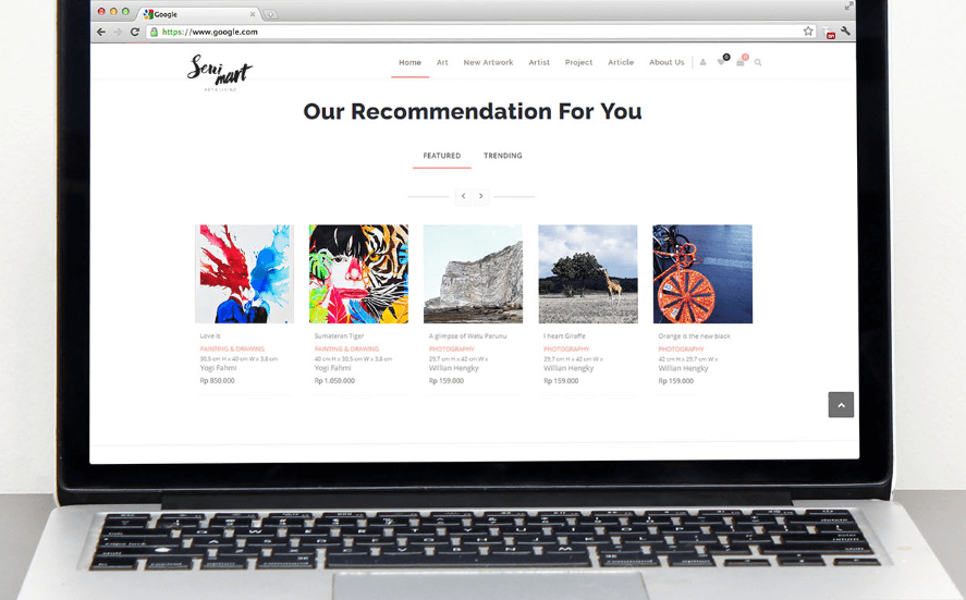 Senimart: Online Platform Penikmat Karya Seni