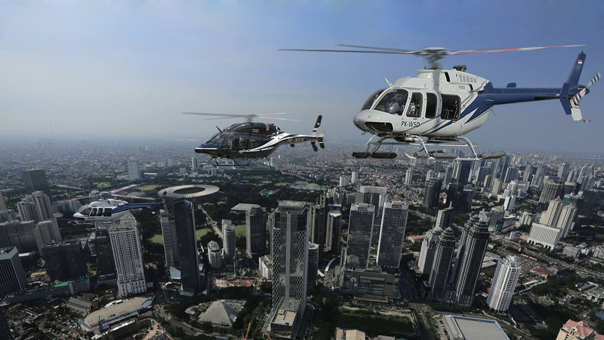 Hindari Macet Jakarta, Yuk Naik Taksi Udara