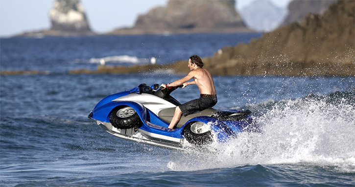 The Amphibious Motorcycle