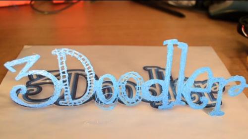 Drawing in the air with 3Doodler