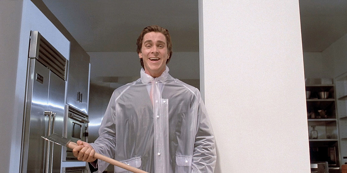 Akting Christian Bale di film “American Psycho” yang membuat film tersebut menjadi film psikopat terbaik tahun 2000