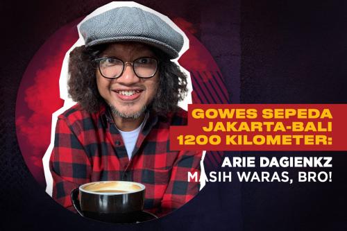 Gowes Sepeda Jakarta-Bali 1200 Kilometer: Arie Dagienkz Masih Waras, Bro! 