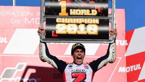 Dovizioso Terjatuh, Marc Marquez Juara Dunia MotoGP 5 Kali