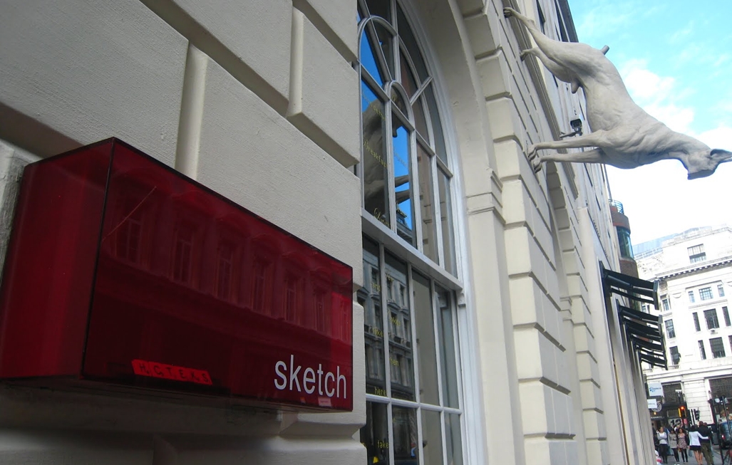 Sketch, Futuristic Rest Room Restaurant 