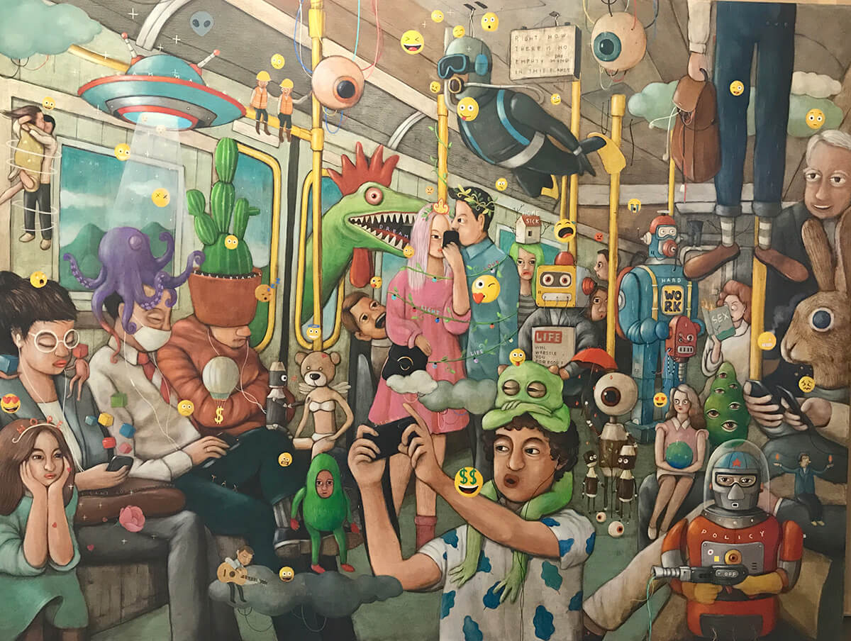 Karya yang dipamerkan di UOB ArtSpace Art Jakarta 2019