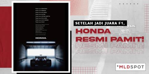 Setelah Jadi Juara F1, Honda Resmi Pamit!