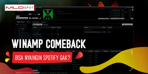 Setahun Setelah Winamp Bangkit Lagi, Bisa Ga Sih Nyaingin Spotify?