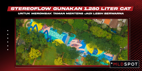 Gelora Ragam, Hasil Warna-warni Karya Mural Stereoflow Menghiasi Taman Menteng